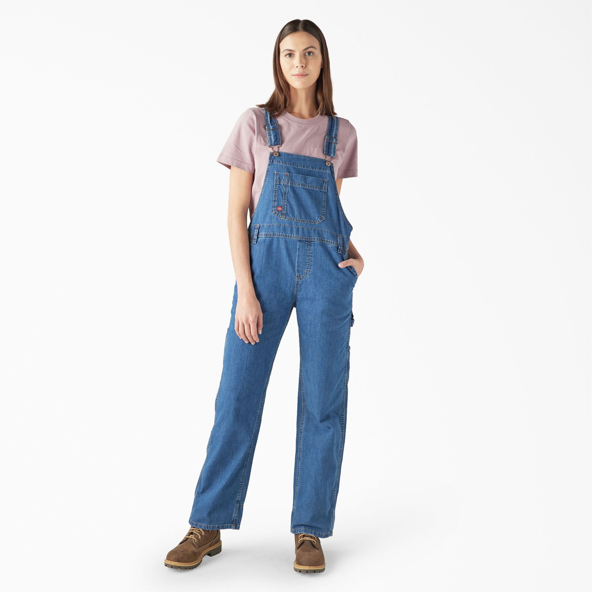Dickies denim overalls discount