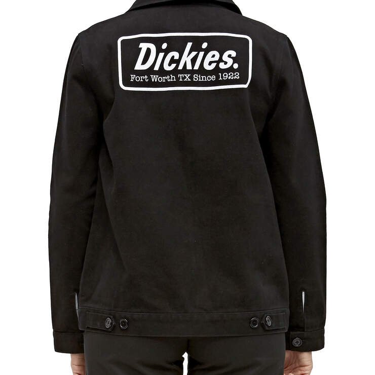 Dickies Girl Juniors' Eisenhower Jacket - Black (BLK) image number 2