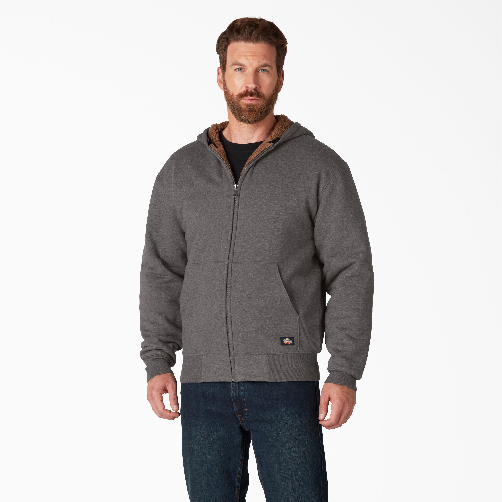 High Pile Fleece Lined Full Zip Hoodie - Dickies US