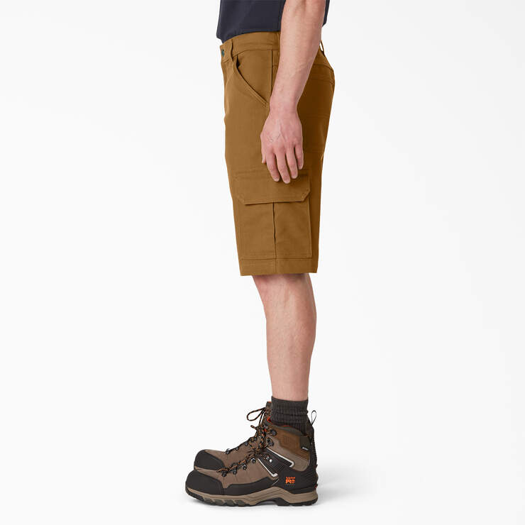 DuraTech Ranger Relaxed Fit Duck Shorts, 11" - Brown Duck (BD) image number 3