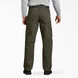 Relaxed Fit Straight Leg Sanded Duck Carpenter Pants - Moss Green &#40;RMS&#41;