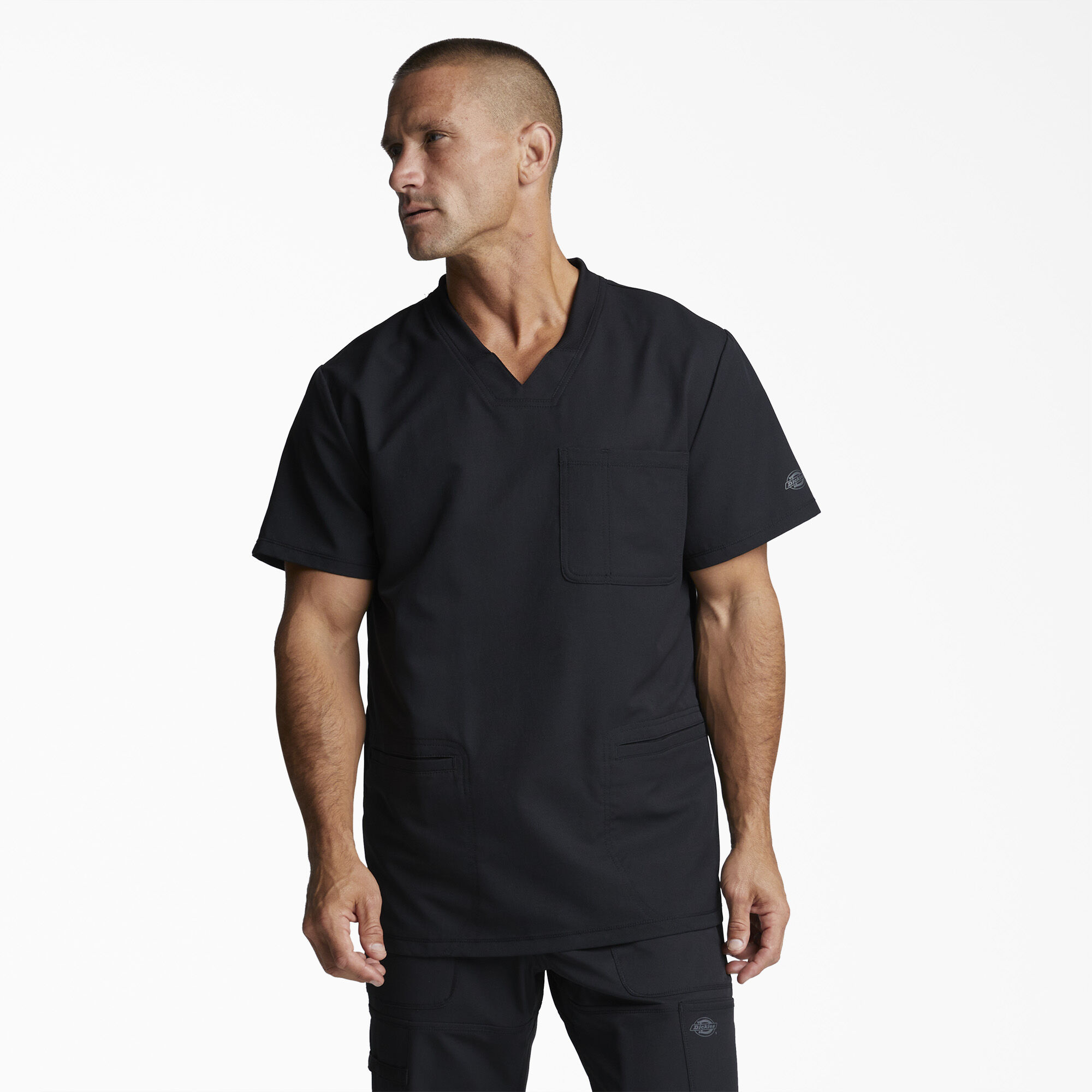 Men s Dynamix V Neck Scrub Top Dickies US