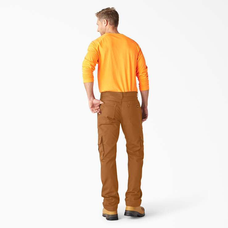 FLEX DuraTech Relaxed Fit Duck Cargo Pants - Brown Duck (BD) image number 4