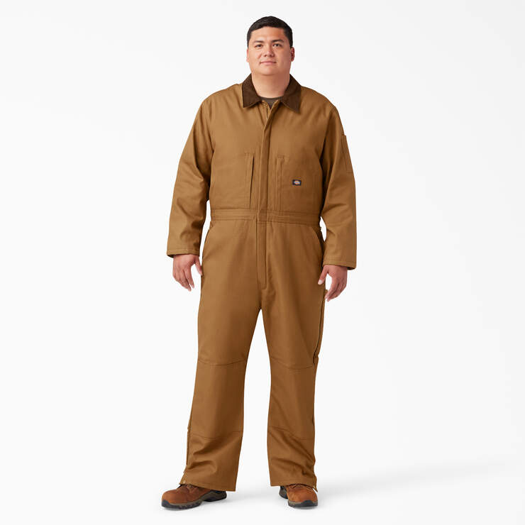 Duck Insulated Coveralls - Brown Duck (BD) image number 4