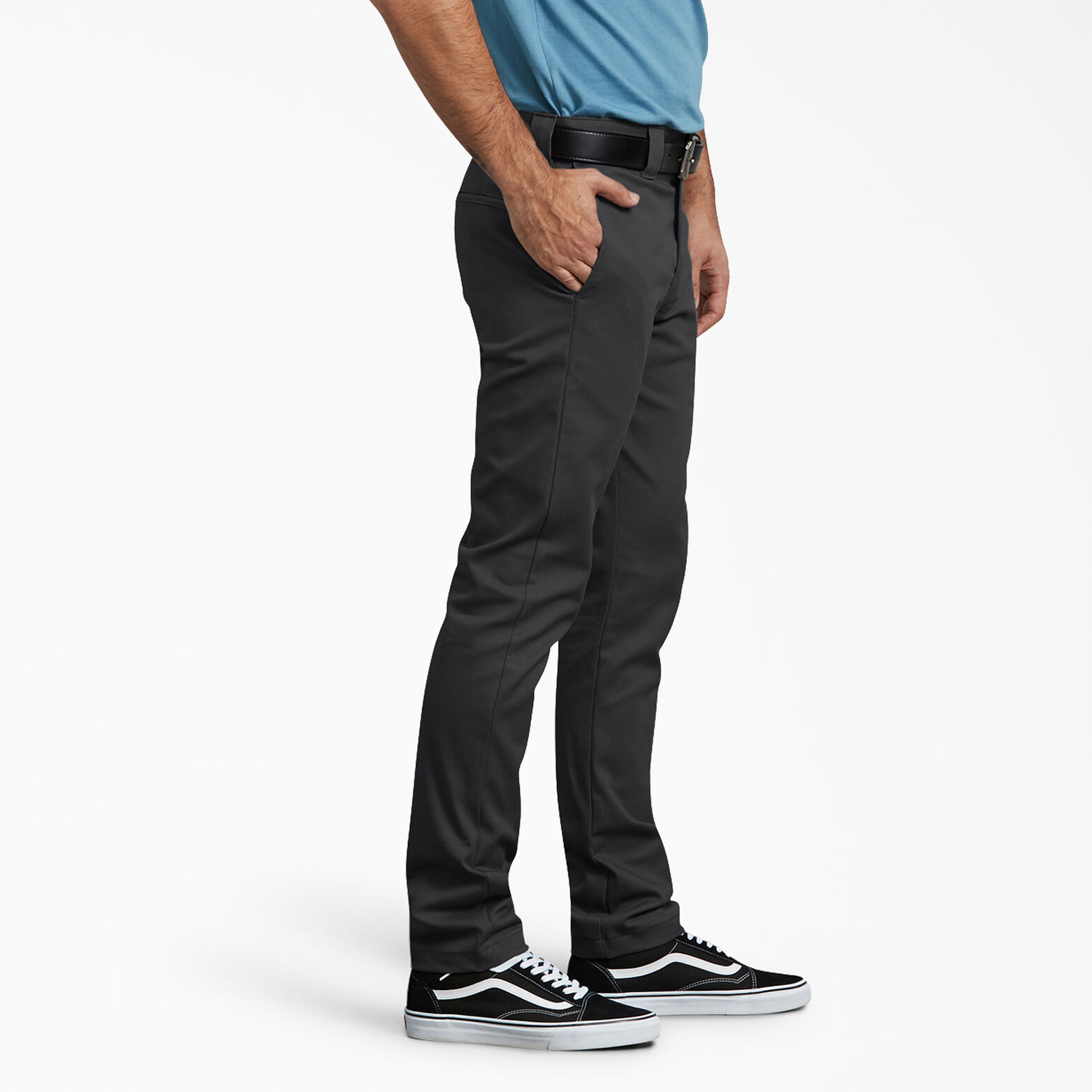 Flex Slim Skinny Fit Twill Work Pants Black Size 32 30 Men S Pants Dickies