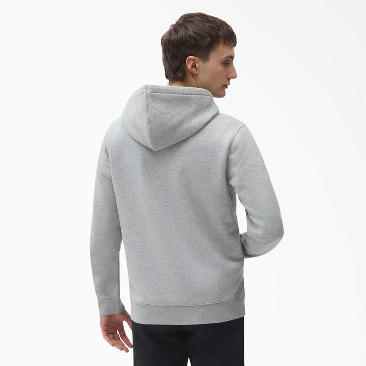 Fleece Embroidered Chest Logo Hoodie - Heather Gray (HG) image number 2