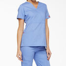 Women&#39;s EDS Signature Mock Wrap Scrub Top - Ceil Blue &#40;CBL&#41;