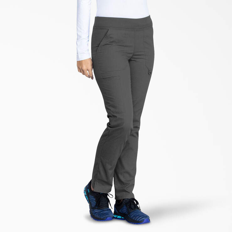 Women's EDS Signature Scrub Pants - Pewter Gray (PEW) image number 4