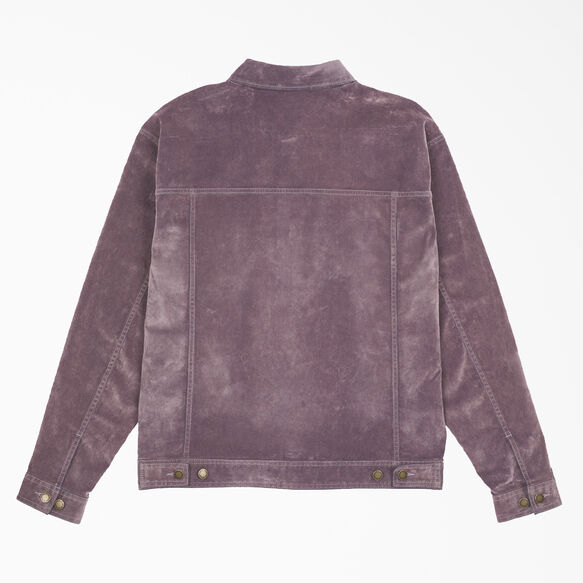 Opening Ceremony Flock Denim Utility Jacket - Lilac &#40;LC&#41;