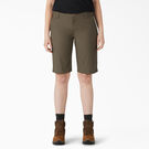 Women&rsquo;s Relaxed Fit Duck Carpenter Shorts, 11&quot; - Rinsed Moss Green &#40;RMS&#41;