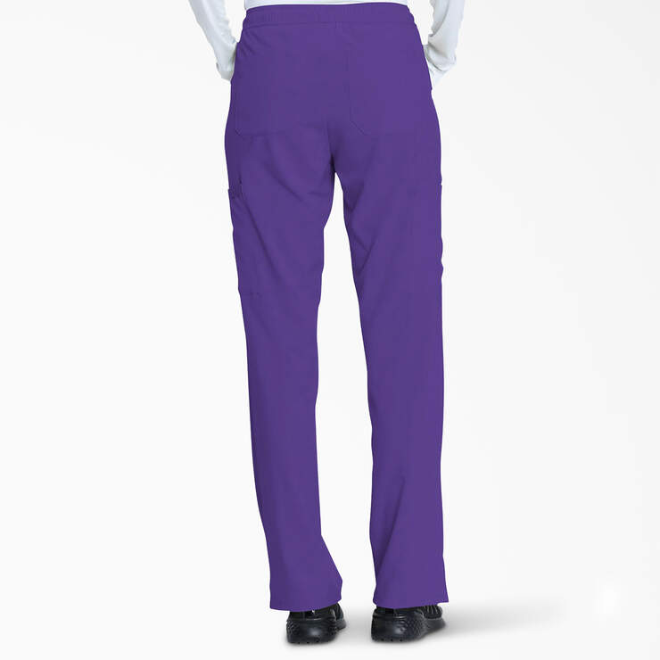 Women's EDS Essentials Drawstring Scrub Pants - Purple Grape (GP) image number 2