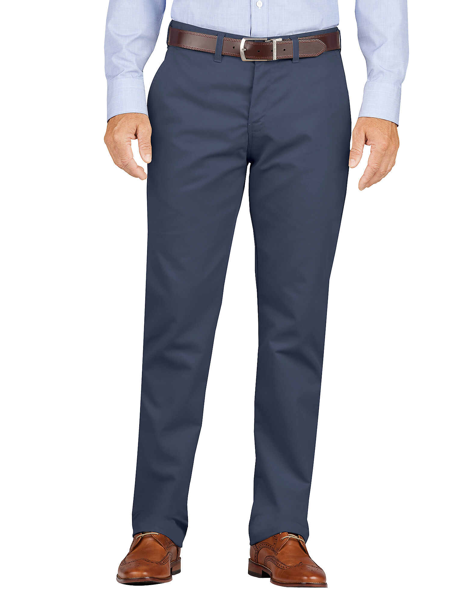 khaki dress pants for men dark navy blue  slit fit