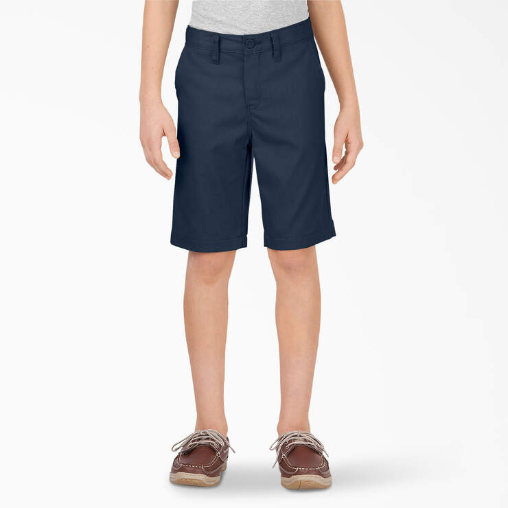 Boys' FLEX Slim Fit Shorts, 8-20 - Dark Navy (DN) image number 1