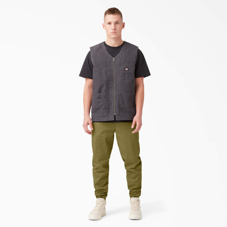 Twill Jogger Work Pants - Green Moss (G2M) image number 4