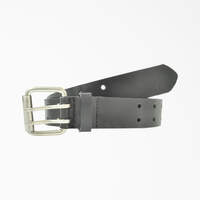 Perforated Leather Double Prong Buckle Belt - Black (BK)