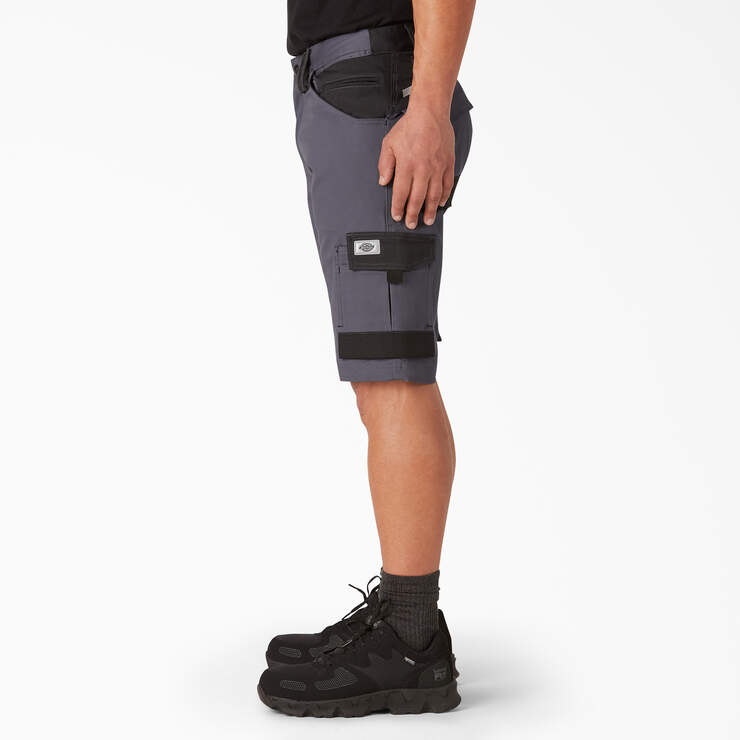 FLEX Performance Workwear GDT Cargo Shorts, 11" - Grey Black (UEB) image number 3