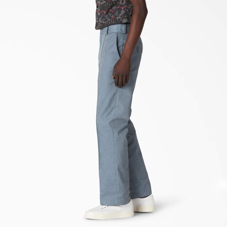Regular Fit Single Dye Work Pants - Single Dyed Airforce Blue (S1A) image number 3