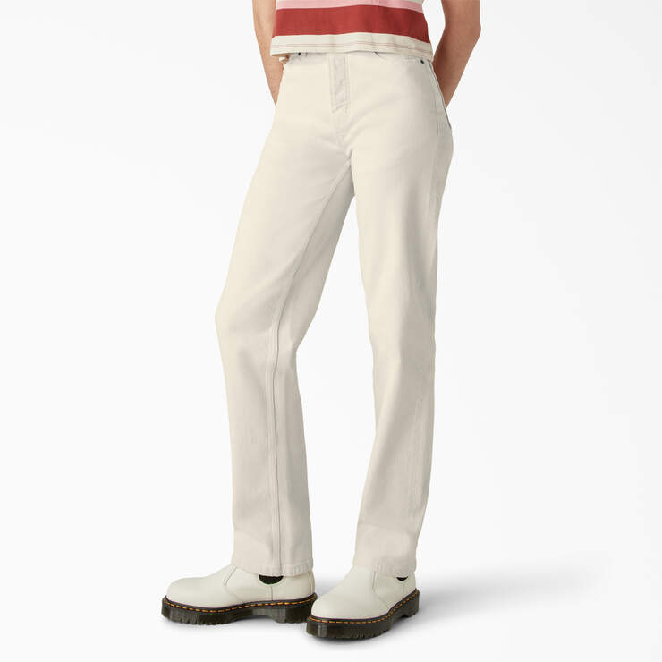 Women's Thomasville Relaxed Fit Jeans - Natural Beige (NT) image number 3