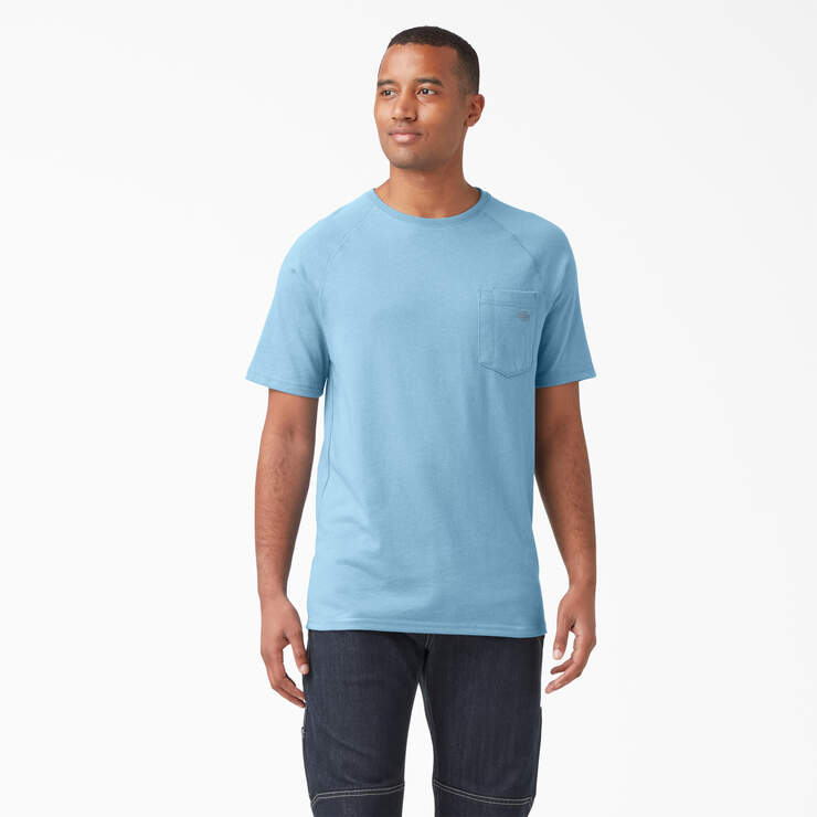 Cooling Short Sleeve Pocket T-Shirt - Dusty Blue (DL) image number 1