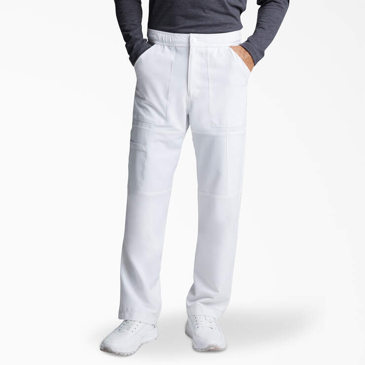 Men's Dynamix Cargo Scrub Pants - White (DWH) image number 1
