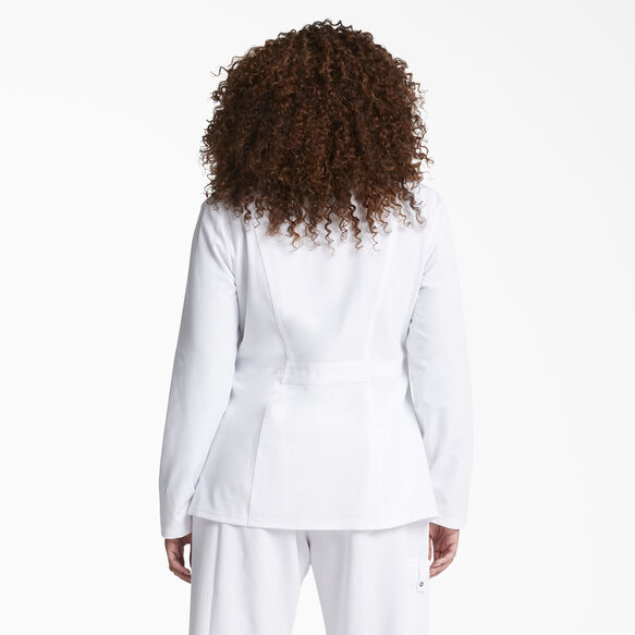 Women&#39;s Xtreme Stretch Snap Front Scrub Jacket - White &#40;DWH&#41;