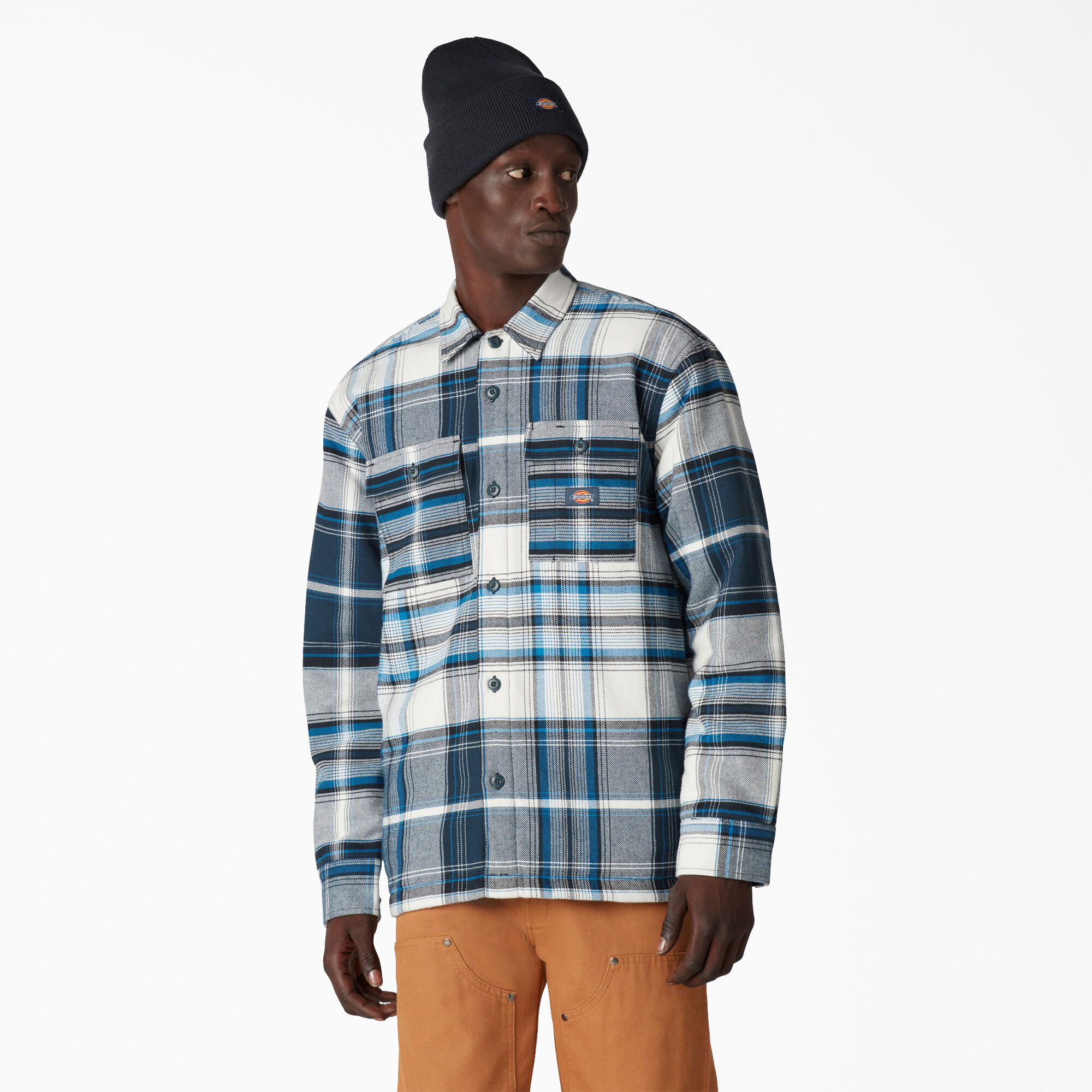 Lined shirt jacket mens