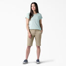 Women&#39;s Perfect Shape Bermuda Shorts, 11&quot; - Rinsed Oxford Stone &#40;RDG2&#41;