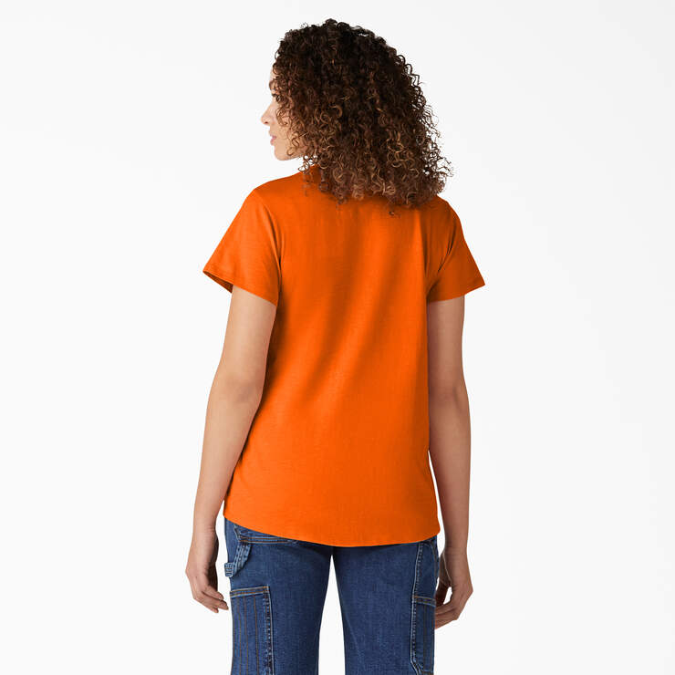 Women's Short Sleeve V-Neck T-Shirt - Scarlet Ibis (S2S) image number 2