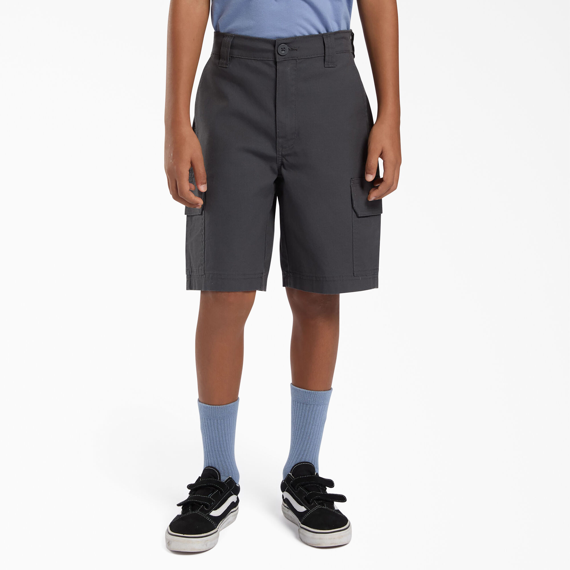 Women's Cargo Shorts, Loose Fit Zipper Multi-Pockets Twill