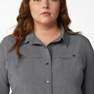 Women&#39;s Plus Cooling Roll-Tab Work Shirt - Graphite Gray &#40;GAD&#41;