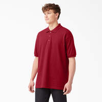 Adult Size Piqué Short Sleeve Polo - English Red (ER)