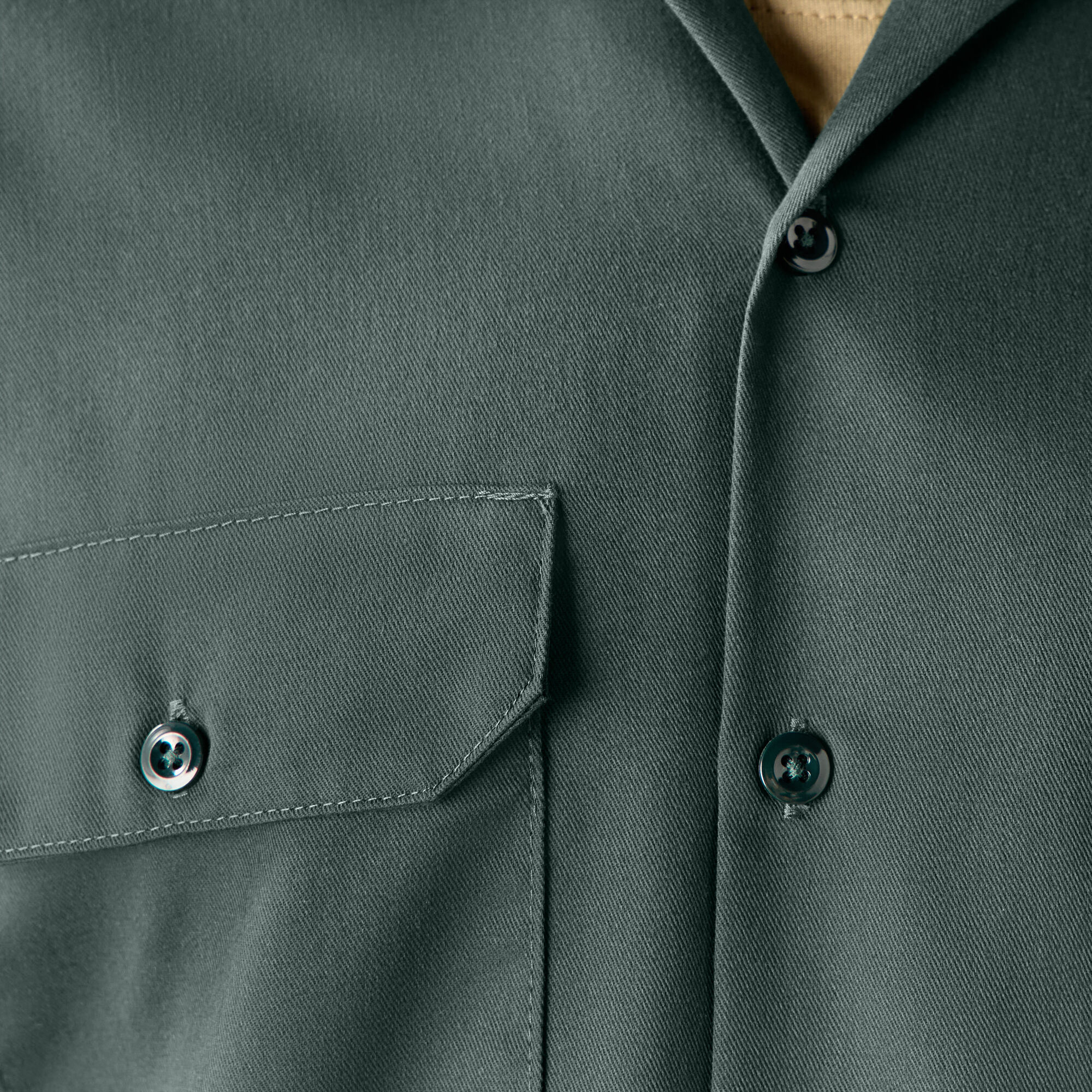 Olive green dickies shirt hotsell