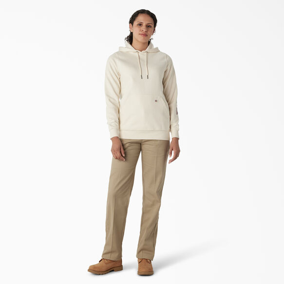 Women&#39;s Heavyweight Logo Sleeve Pullover - Antique White &#40;AW&#41;