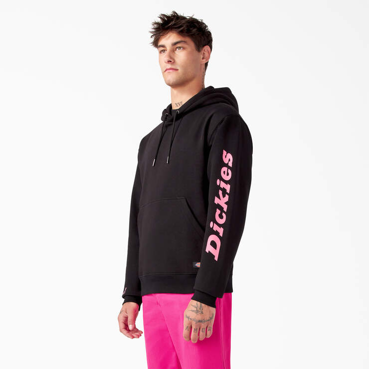 Breast Cancer Awareness Logo Hoodie - Black (KBK) image number 3