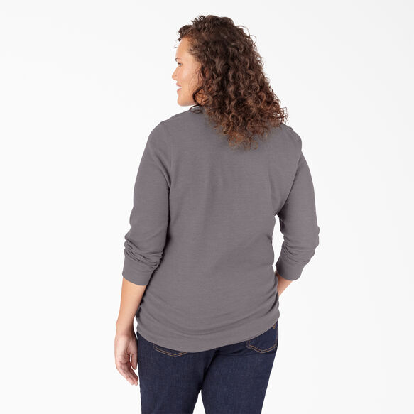 Women&#39;s Plus Long Sleeve Thermal Shirt - Graphite Gray &#40;GAD&#41;