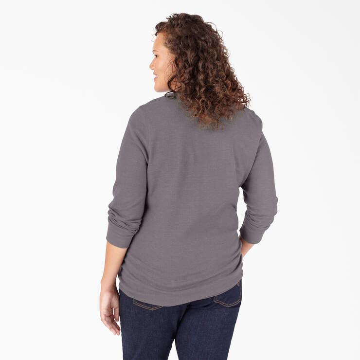 Women's Plus Long Sleeve Thermal Shirt - Graphite Gray (GAD) image number 2