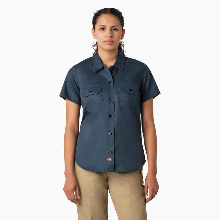 Women's 574 Original Work Shirt - Airforce Blue (ASL) image number 1