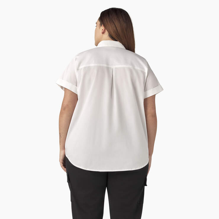 Women’s Plus Button-Up Shirt - White (WH) image number 2