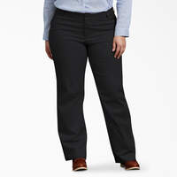 Women's Plus FLEX Relaxed Fit Pants - Black (BK)