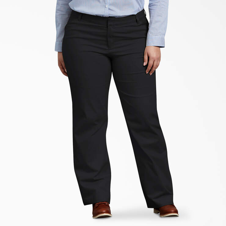 Women's Plus FLEX Relaxed Fit Pants - Black (BK) image number 1