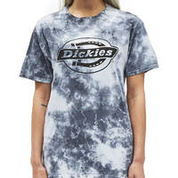 Dickies Girl Juniors' Vintage Tie-Dye Short Sleeve T-Shirt - Black (BLK)