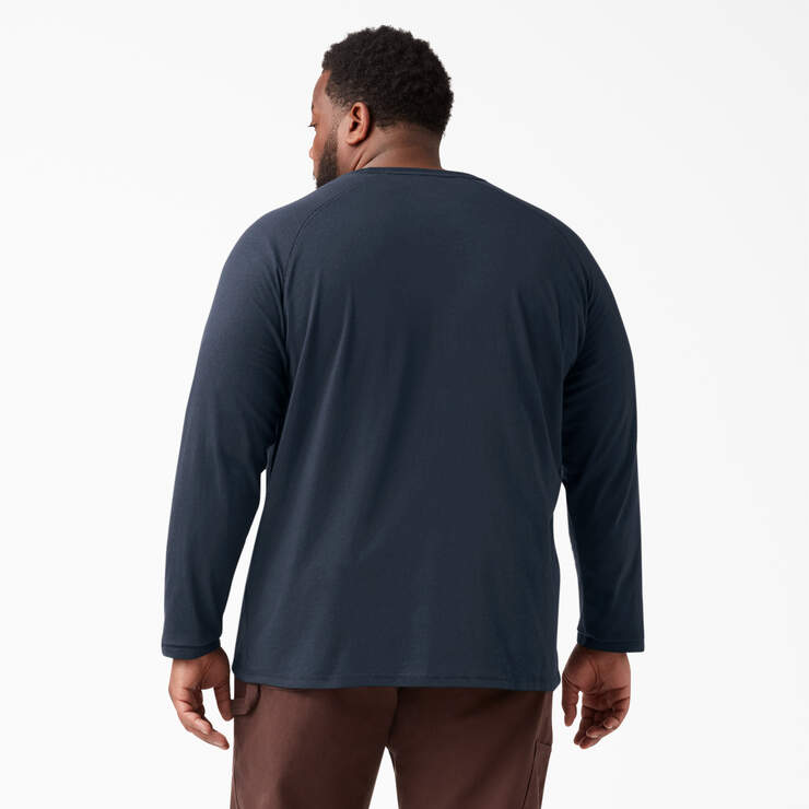 Cooling Long Sleeve Pocket T-Shirt - Dark Navy (DN) image number 5