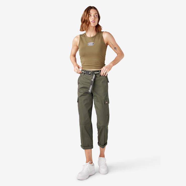 Women's Relaxed Fit Cropped Cargo Pants - Dickies US