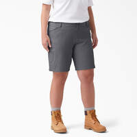 Women's Plus Cooling Relaxed Fit Shorts, 9" - Graphite Gray (GA)