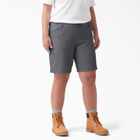 Women&#39;s Plus Cooling Relaxed Fit Shorts, 9&quot; - Graphite Gray &#40;GA&#41;