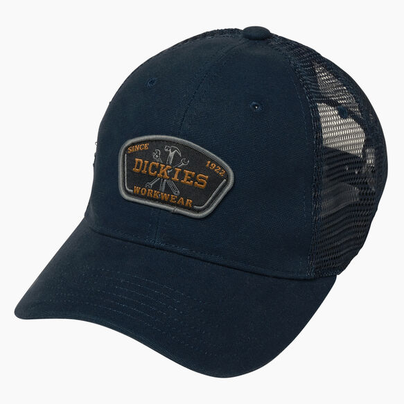 Workwear Patch Canvas Trucker Cap - Ink Navy &#40;IK&#41;