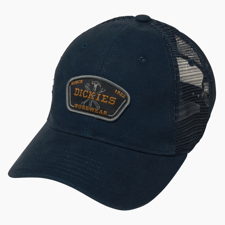 Workwear Patch Canvas Trucker Cap - Ink Navy &#40;IK&#41;