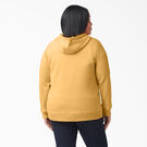 Women&#39;s Plus Heavyweight Logo Sleeve Hoodie - Orange Glow &#40;OG3&#41;