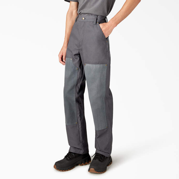 Lucas Waxed Canvas Double Knee Pants - Charcoal Gray (CH) image number 3