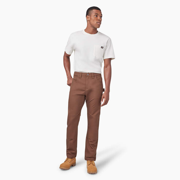 Slim Fit Duck Canvas Double Knee Pants - Timber Brown (TB) image number 5